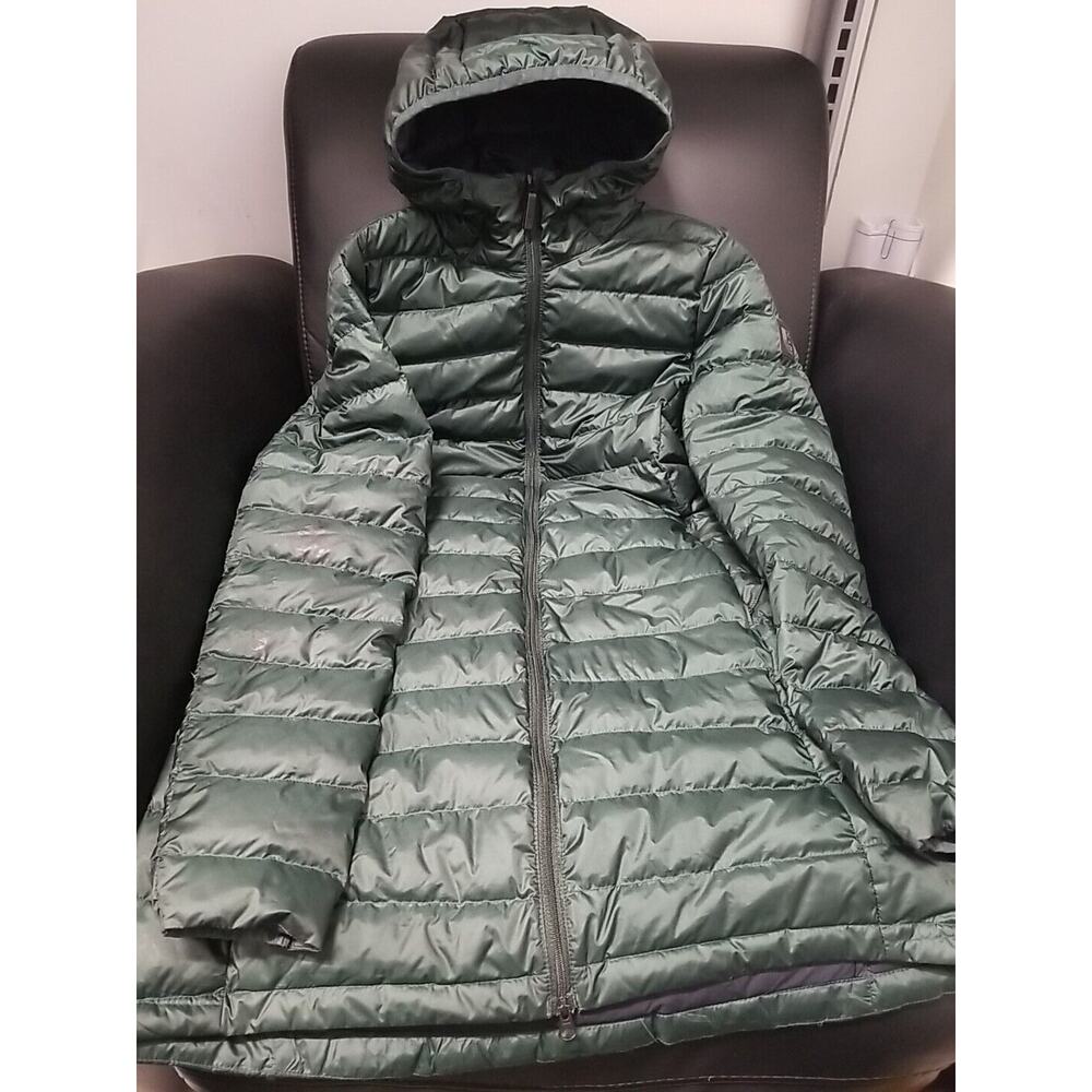 LOLE Katie Down Parka Insulated Long Winter‎ Jacket Hooded Dark Green Size XS